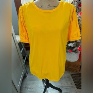 Karl Lagerfeld Bright Yellow Short Sleeve Tee